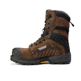 Bota de trabajo impermeable Scorpion de 9" con punta de composite para hombre, color marrón